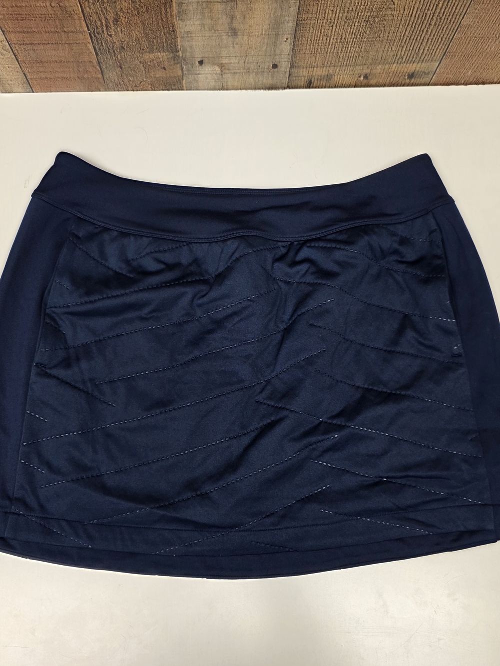 Under Armour Reactor Womens Golf Athletic Quilted Skirt Navy Blue Size Large New